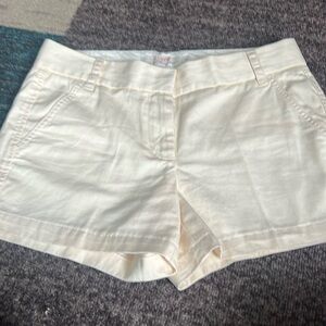 J. Crew Cream colored Size 4  cotton Chinos